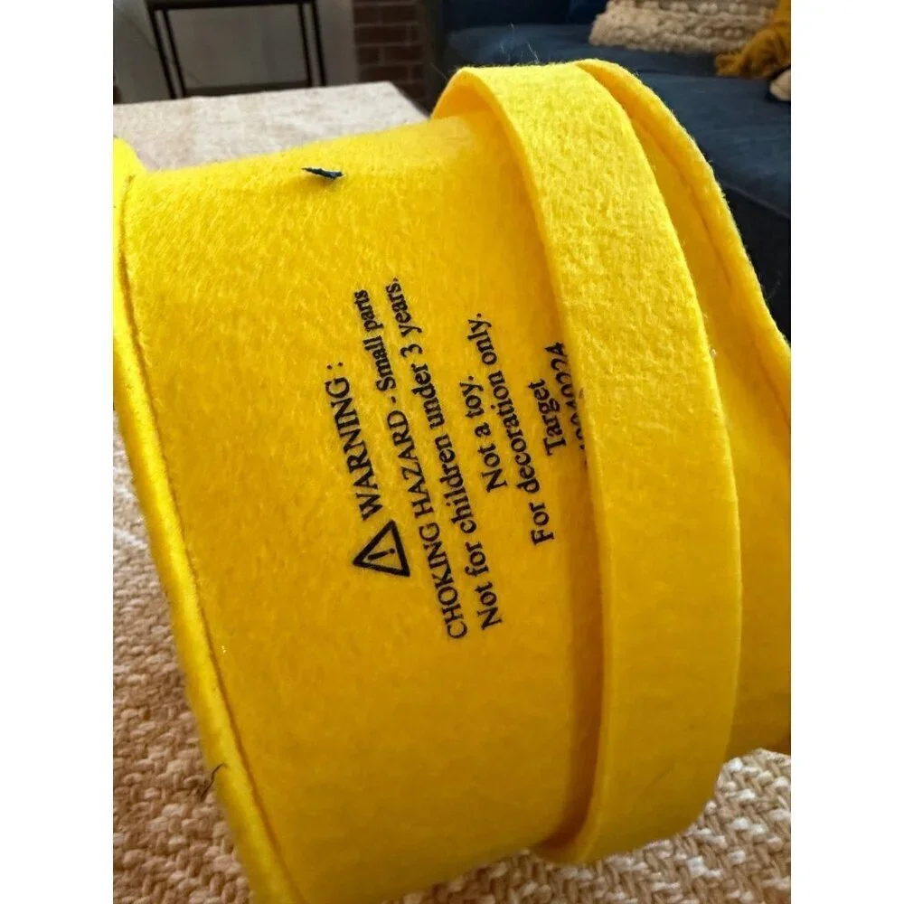 Cute Yellow Chick Felt Basket
